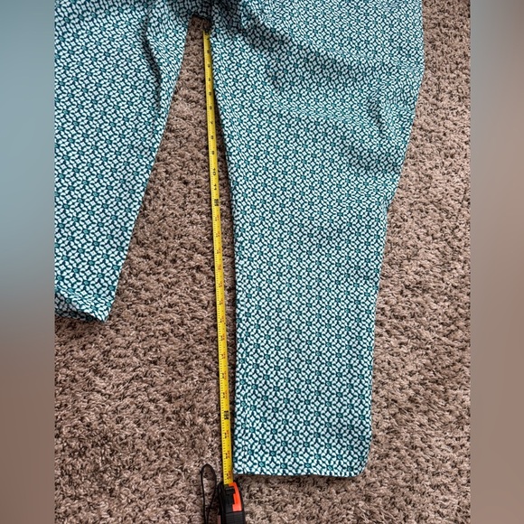Croft & Barrow Blue/green Patterned Pants - Picture 6 of 10